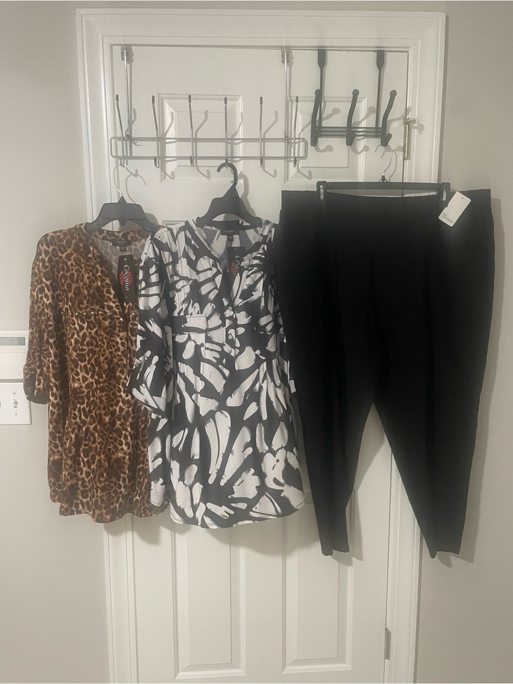 Black 3x new Pants Madison two cocomo tunics nwt